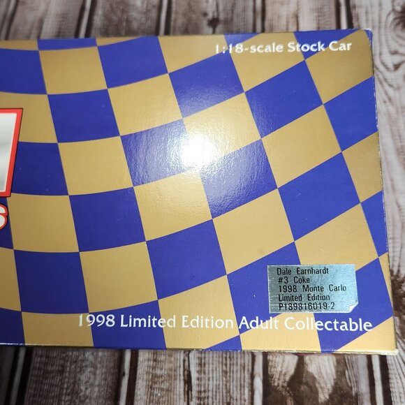 New Action Platinum Series Dale Earnhardt #3 Coca Cola 1998 Monte Carlo 1:18 NIB - Picture 12 of 13